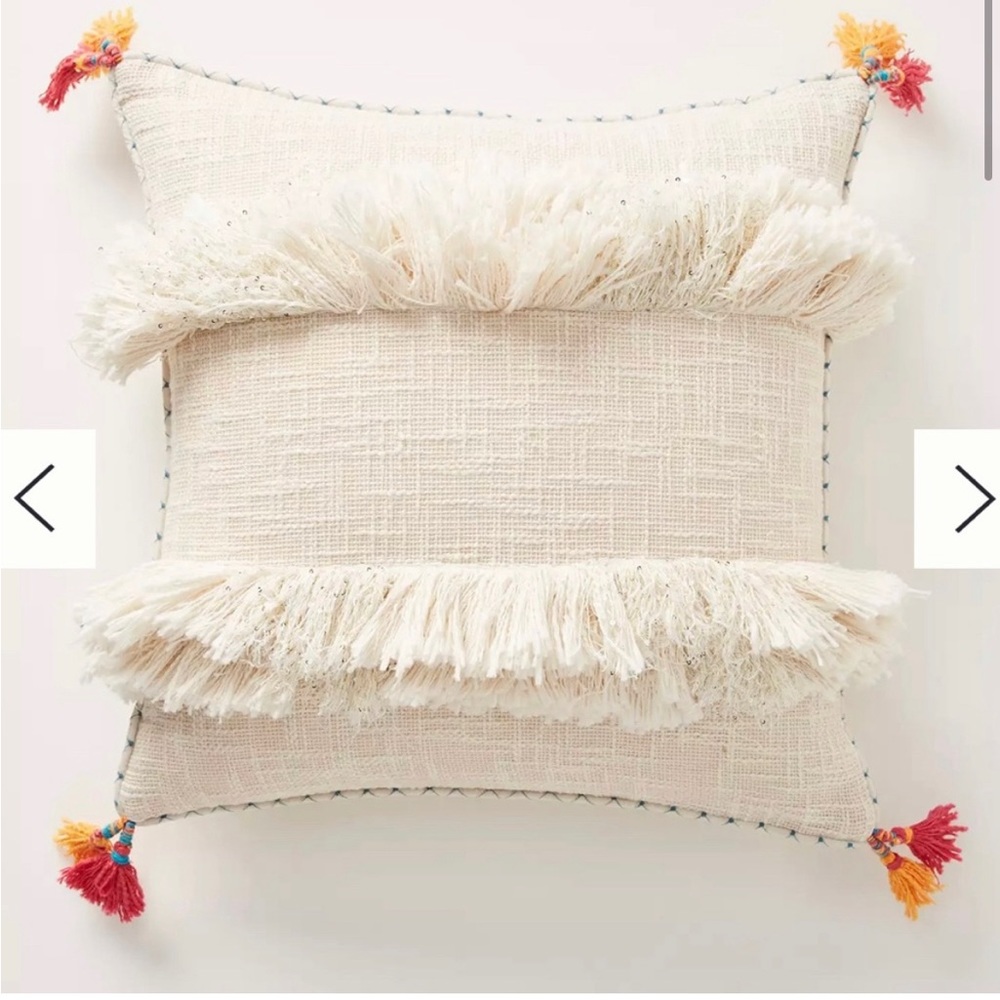 Anthropologie Tufted Padma Cushion Throw Pillows